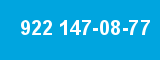 922 147-08-77 922 147-08-77